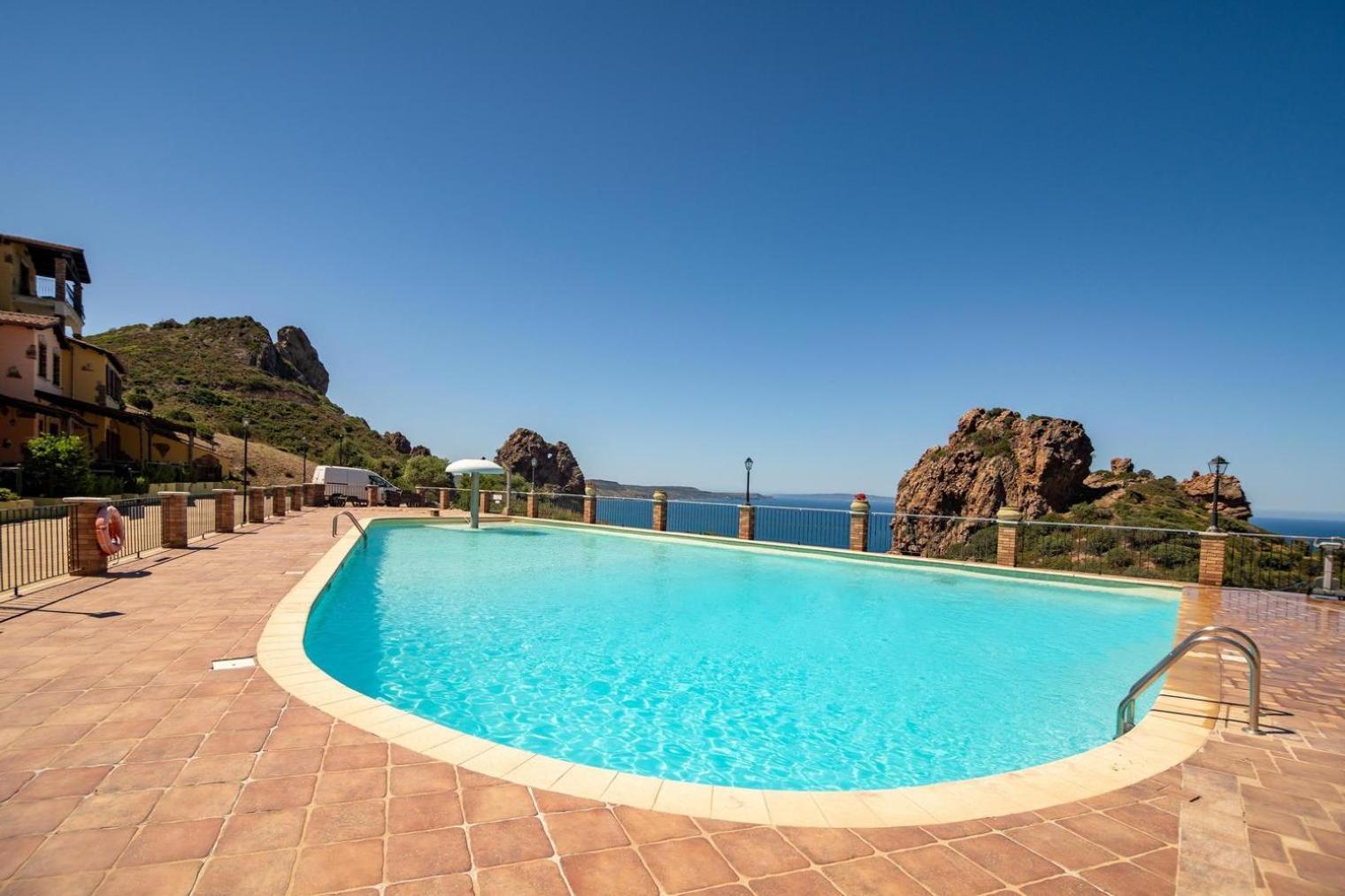 Villa La Perla E Le Conchiglie Tanca Piras Vista Mare Nebida Exterior foto